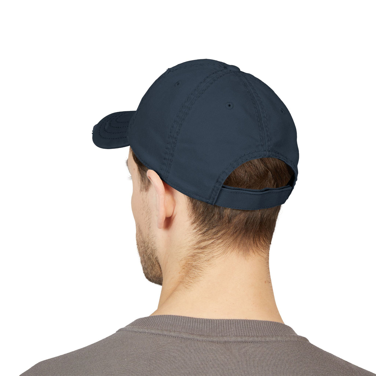 Distressed Embroidered Hat - Pinopipino Script Logo Cap