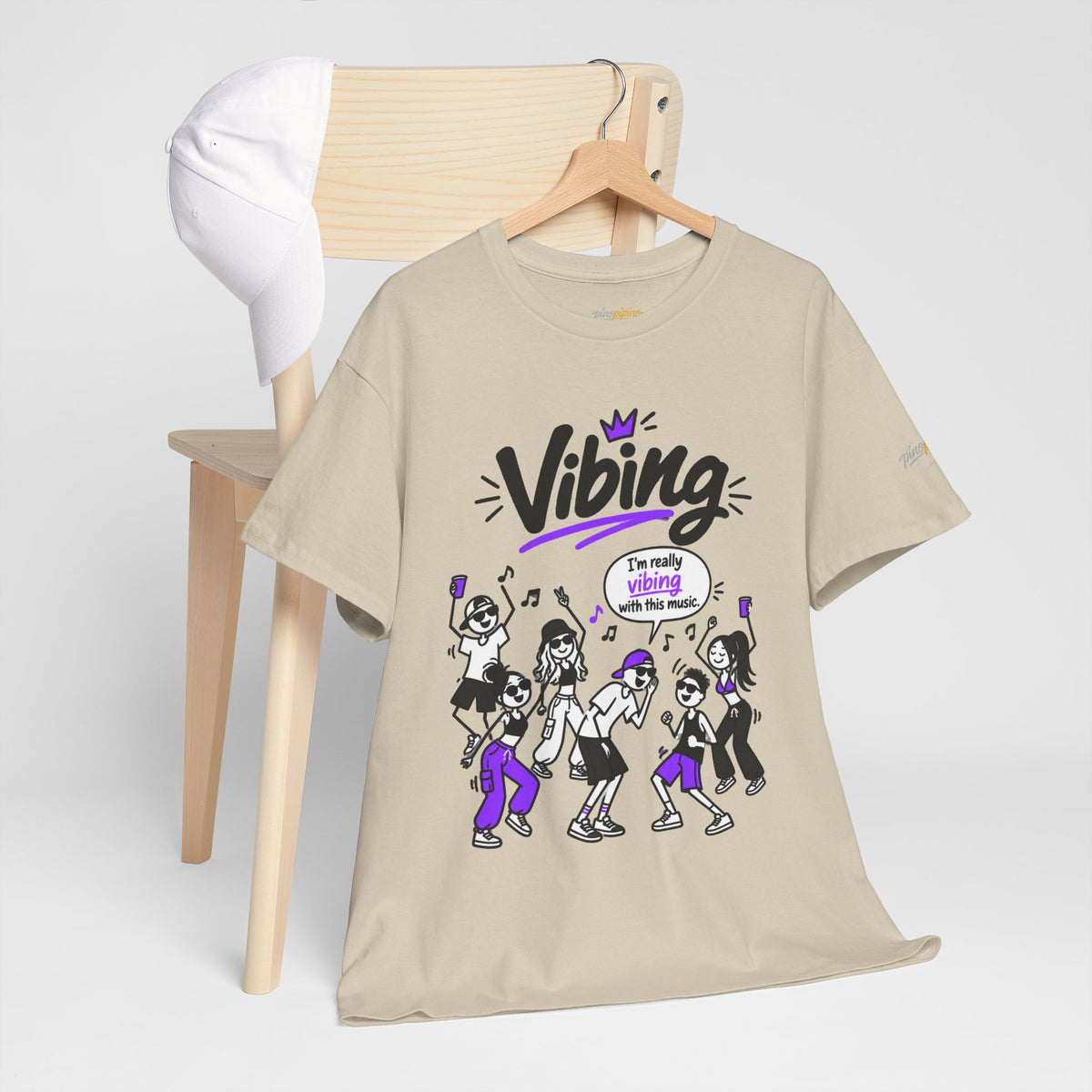 Vibing Dance Party Tee — "I'm Really Vibing" Graphic T-Shirt