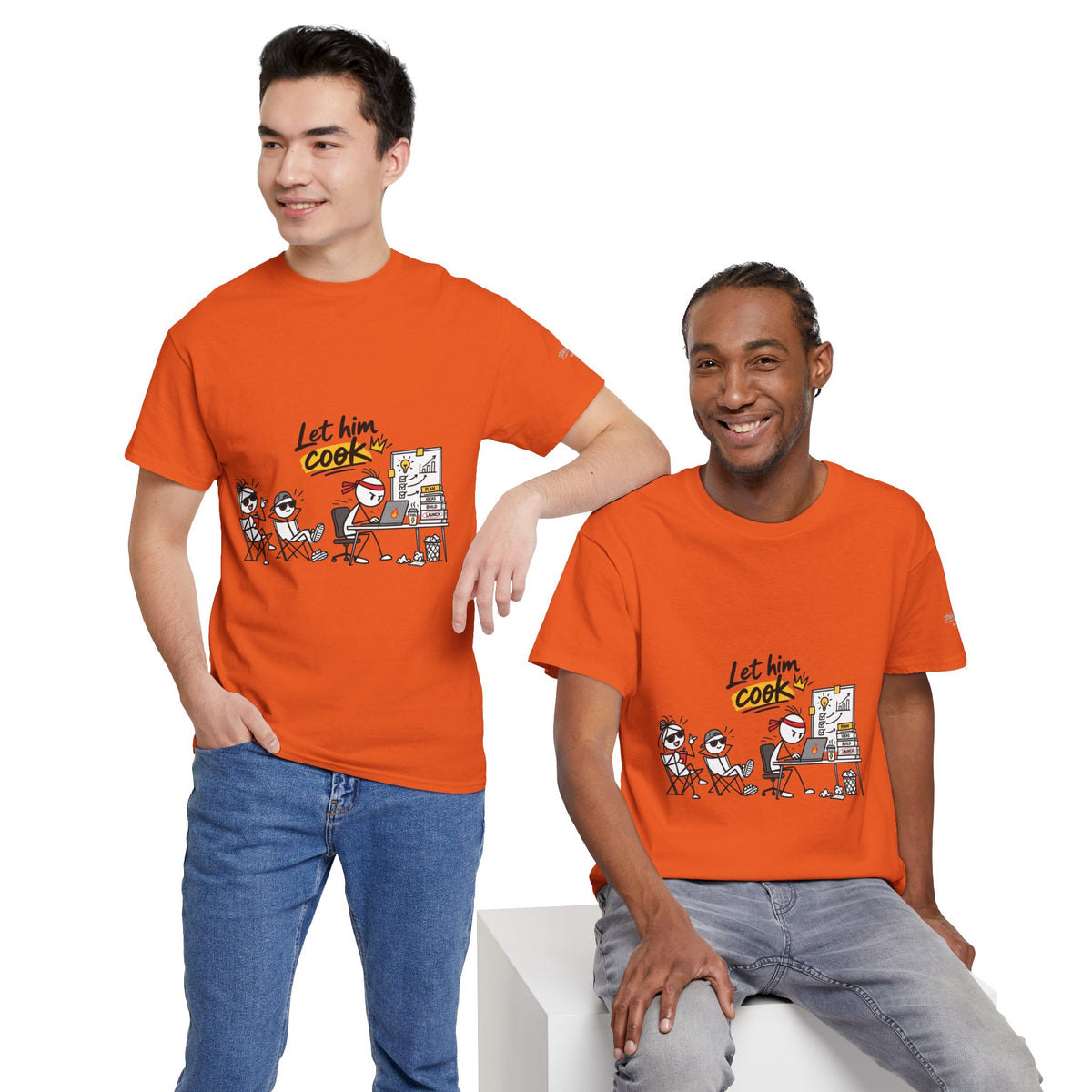 "Let Him Cook" Cartoon Graphic Tee