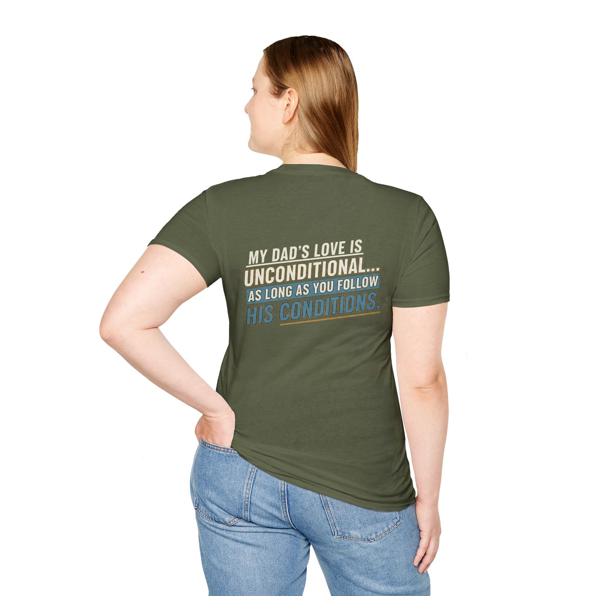 "My Dad’s Love Is Unconditional" Retro Graphic Father’s Day Tee