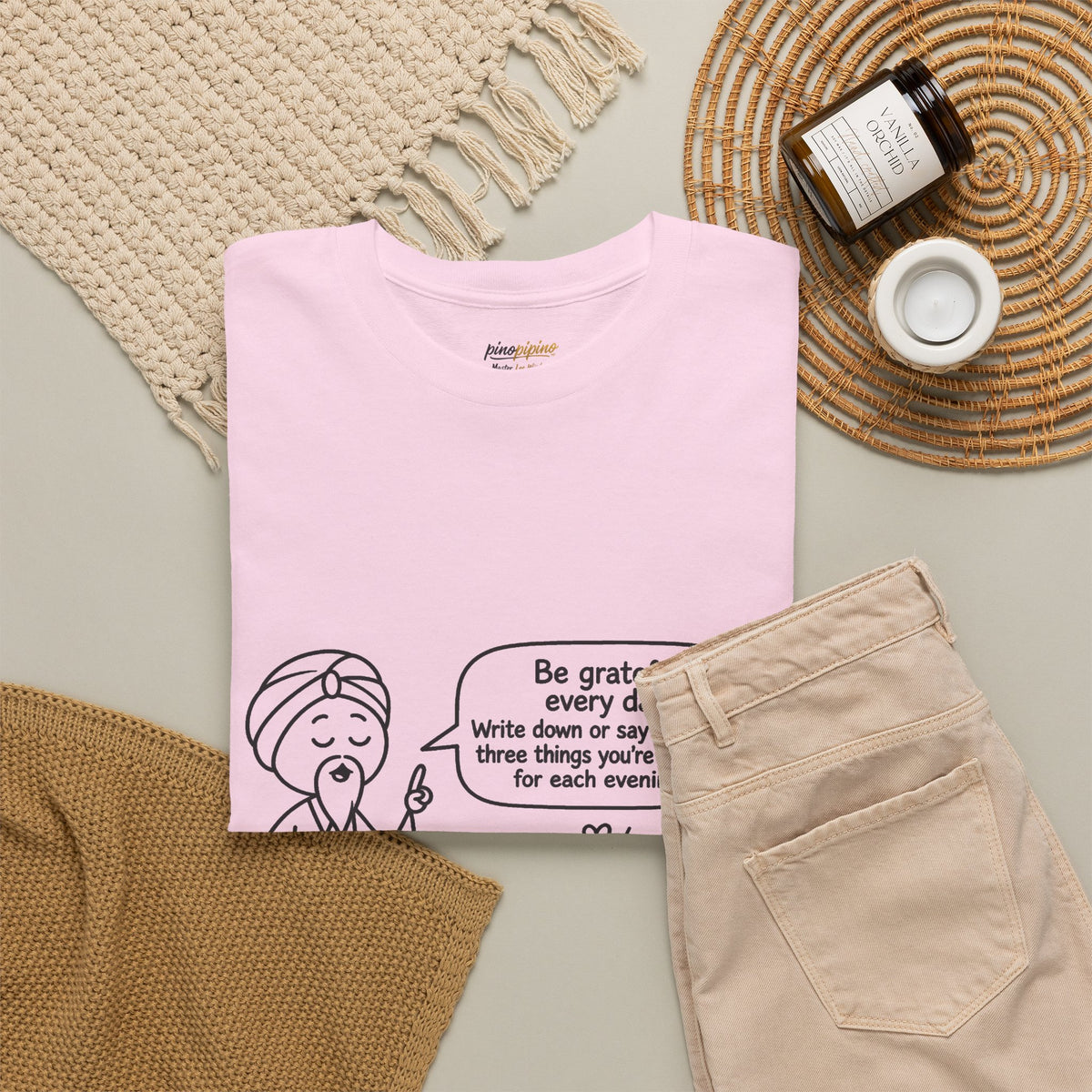 Gratitude Master Lee's Wisdom Tee — "Be grateful every day" Graphic T-Shirt