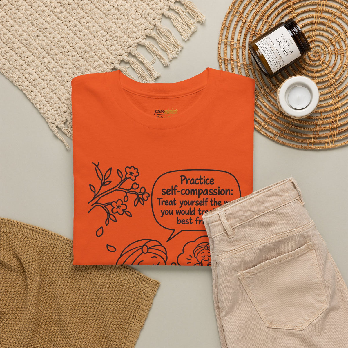"Practice Self-Compassion" Master Lee's Wisdom Meditation T-Shirt