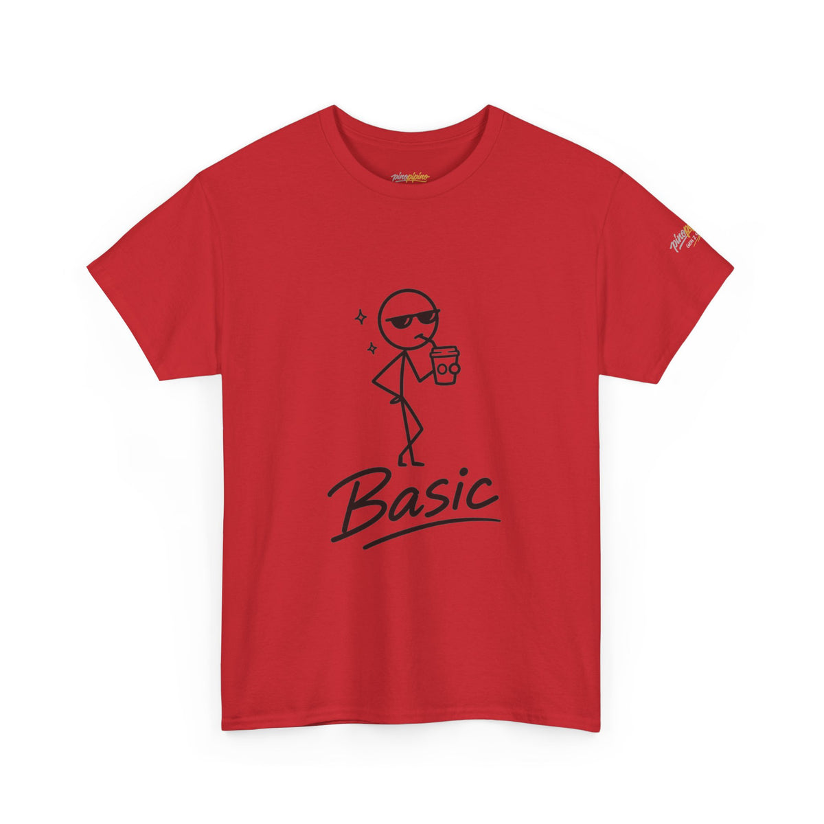 "Basic" Stick Figure Coffee Tee