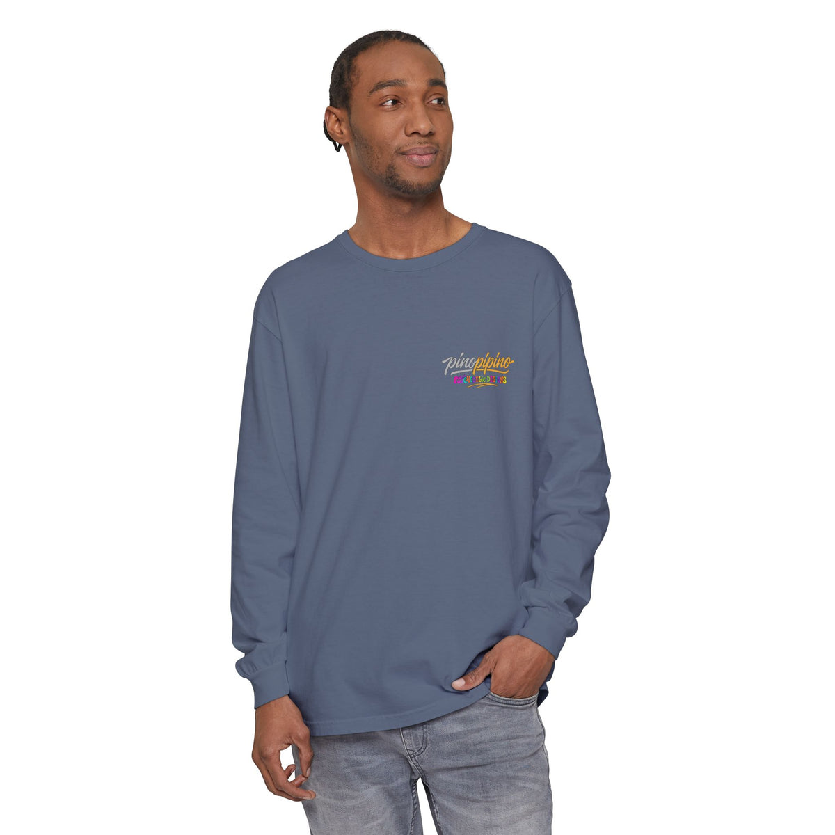 "When the Shrooms Bloom, The Goom Zooms" Psychedelic Design Long Sleeve T-Shirt