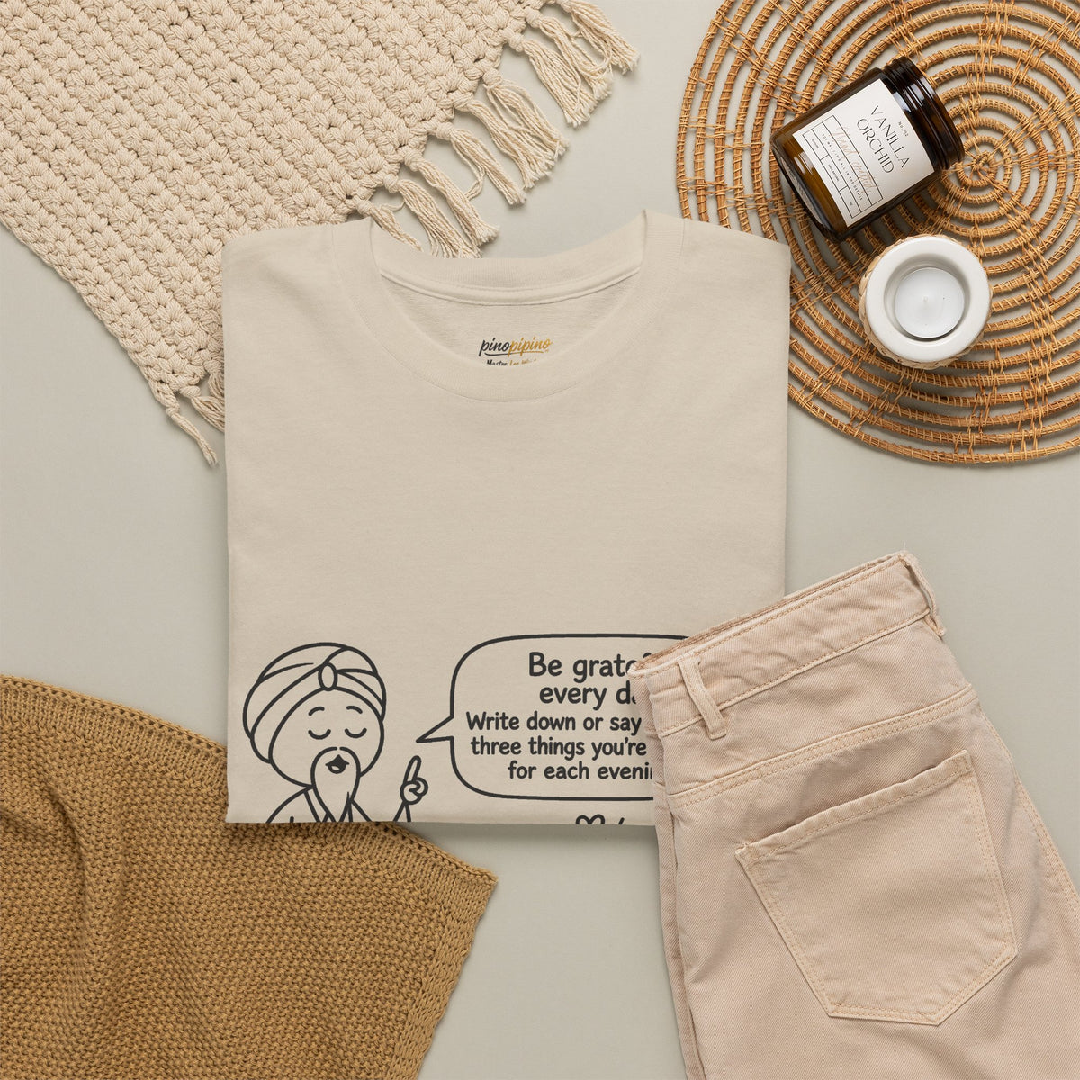Gratitude Master Lee's Wisdom Tee — "Be grateful every day" Graphic T-Shirt