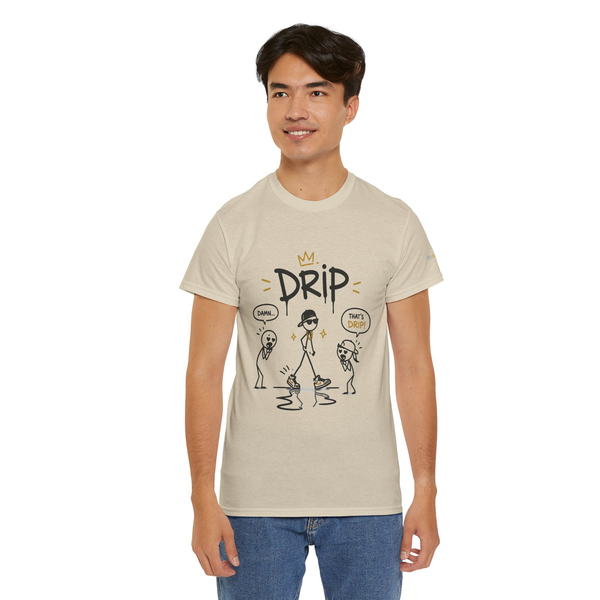 "Drip" Gen Z Slang Funny Stick Figure T‑Shirt