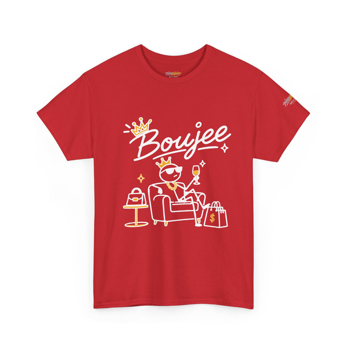 "Boujee" Minimal Graphic Cotton T-Shirt