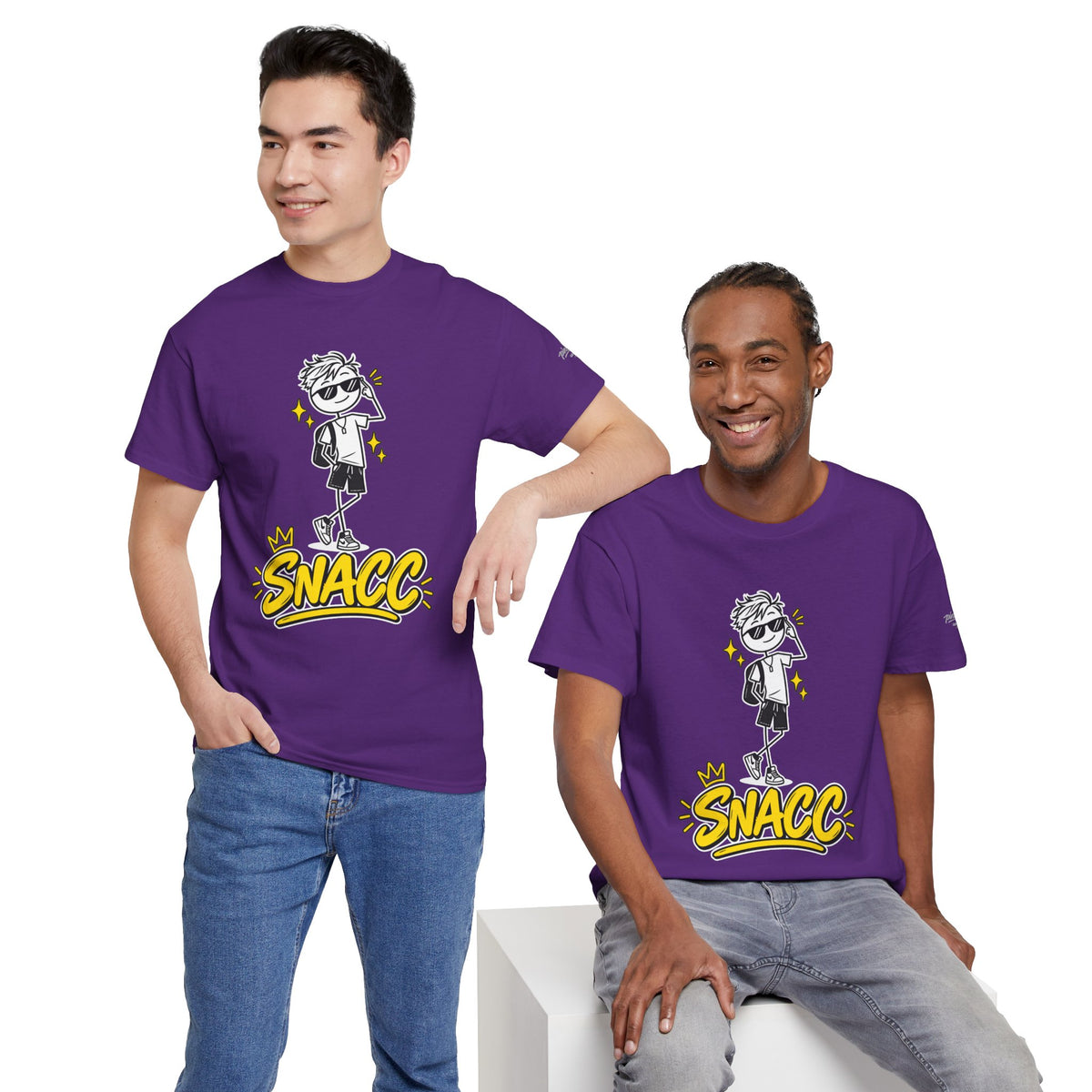 “SNACC” Man Graphic Streetwear Tee