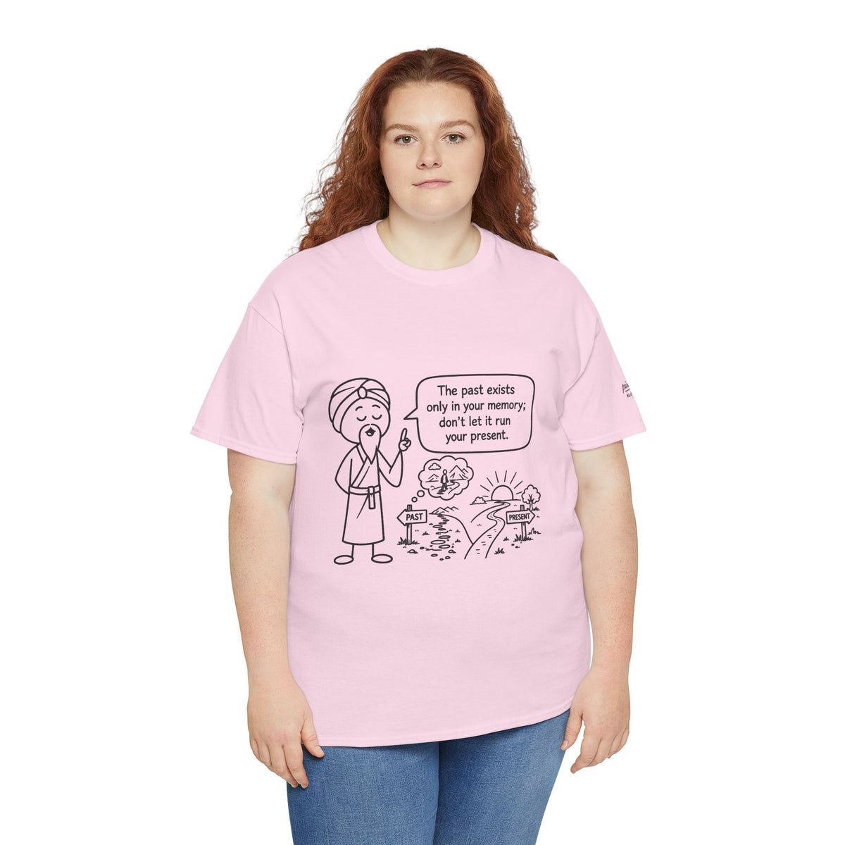 Inspirational Master Lee's Wisdom Graphic Tee — "The past exists only in your memory; don't let it ruin your present."