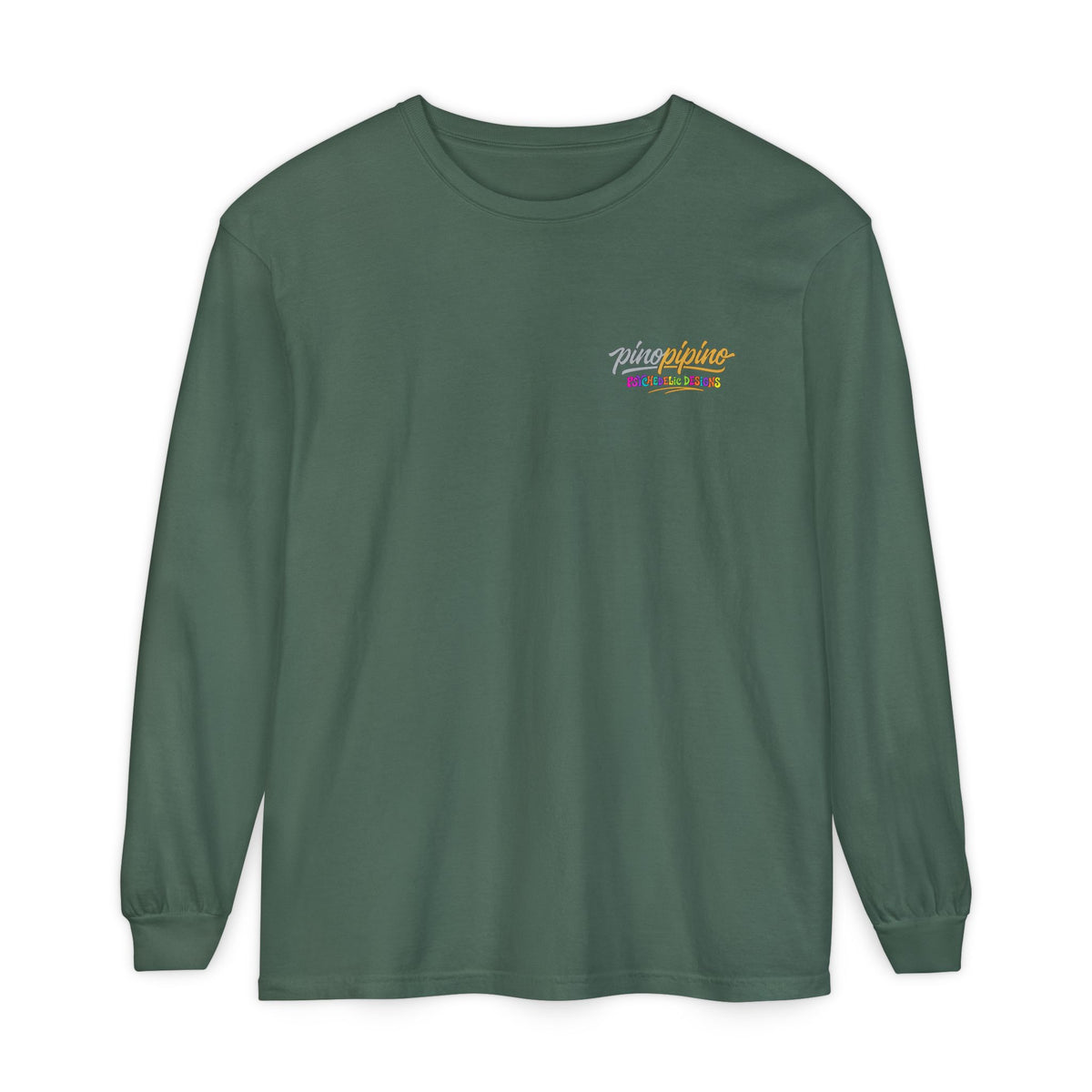 Psychedelic Mushroom Long Sleeve T‑Shirt — "Shrooming Where the Grass Is Greener"