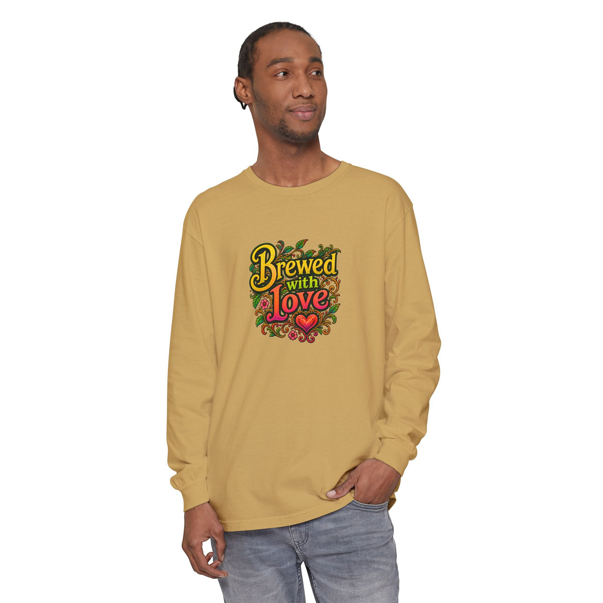 "Brewed with Love, Sipped with Awe" Long Sleeve Tee