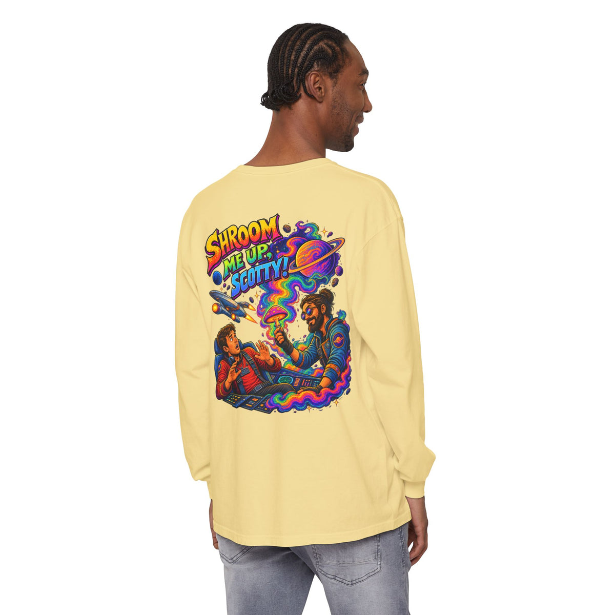 Shroom Me Up Scotty! Long Sleeve T‑Shirt