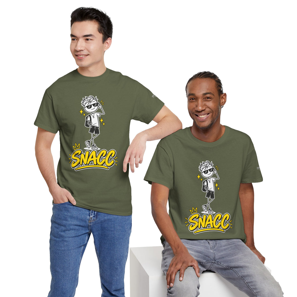 “SNACC” Man Graphic Streetwear Tee