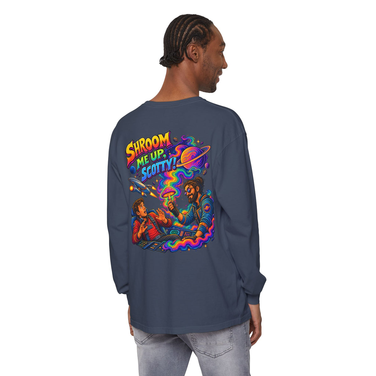 Shroom Me Up Scotty! Long Sleeve T‑Shirt