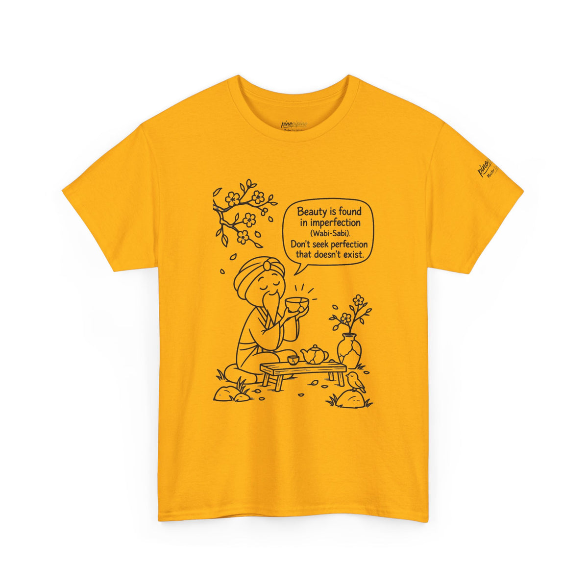 "Beauty is Found in Imperfection" Mindful Graphic Cotton Tee