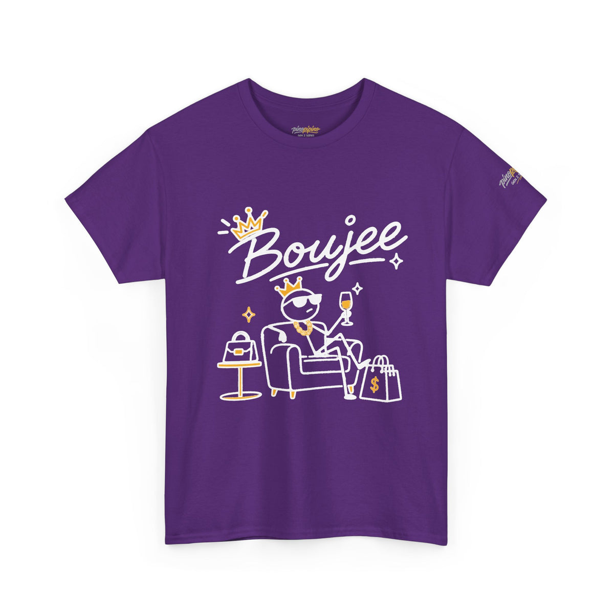 "Boujee" Minimal Graphic Cotton T-Shirt