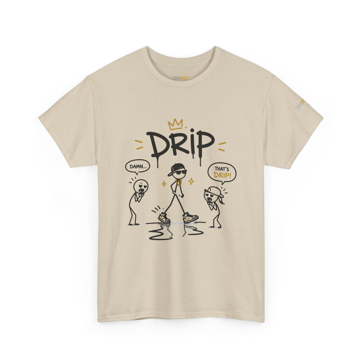 "Drip" Gen Z Slang Funny Stick Figure T‑Shirt