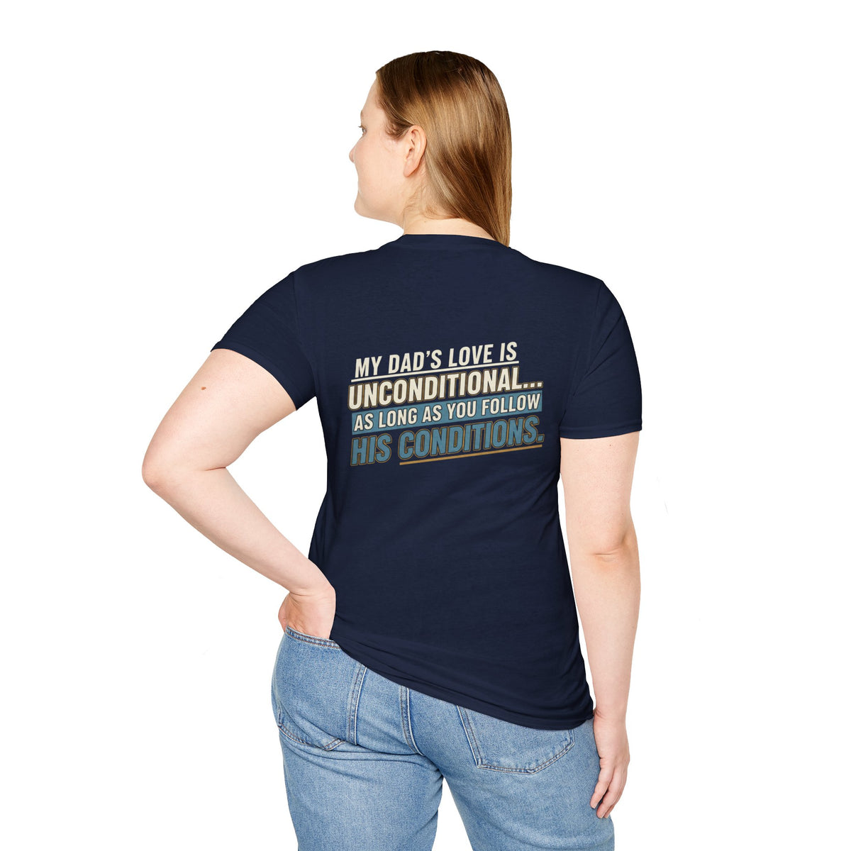 "My Dad’s Love Is Unconditional" Retro Graphic Father’s Day Tee