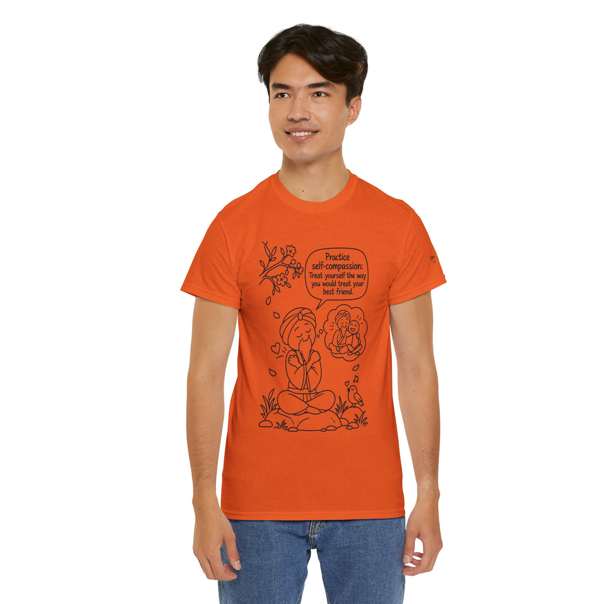"Practice Self-Compassion" Master Lee's Wisdom Meditation T-Shirt