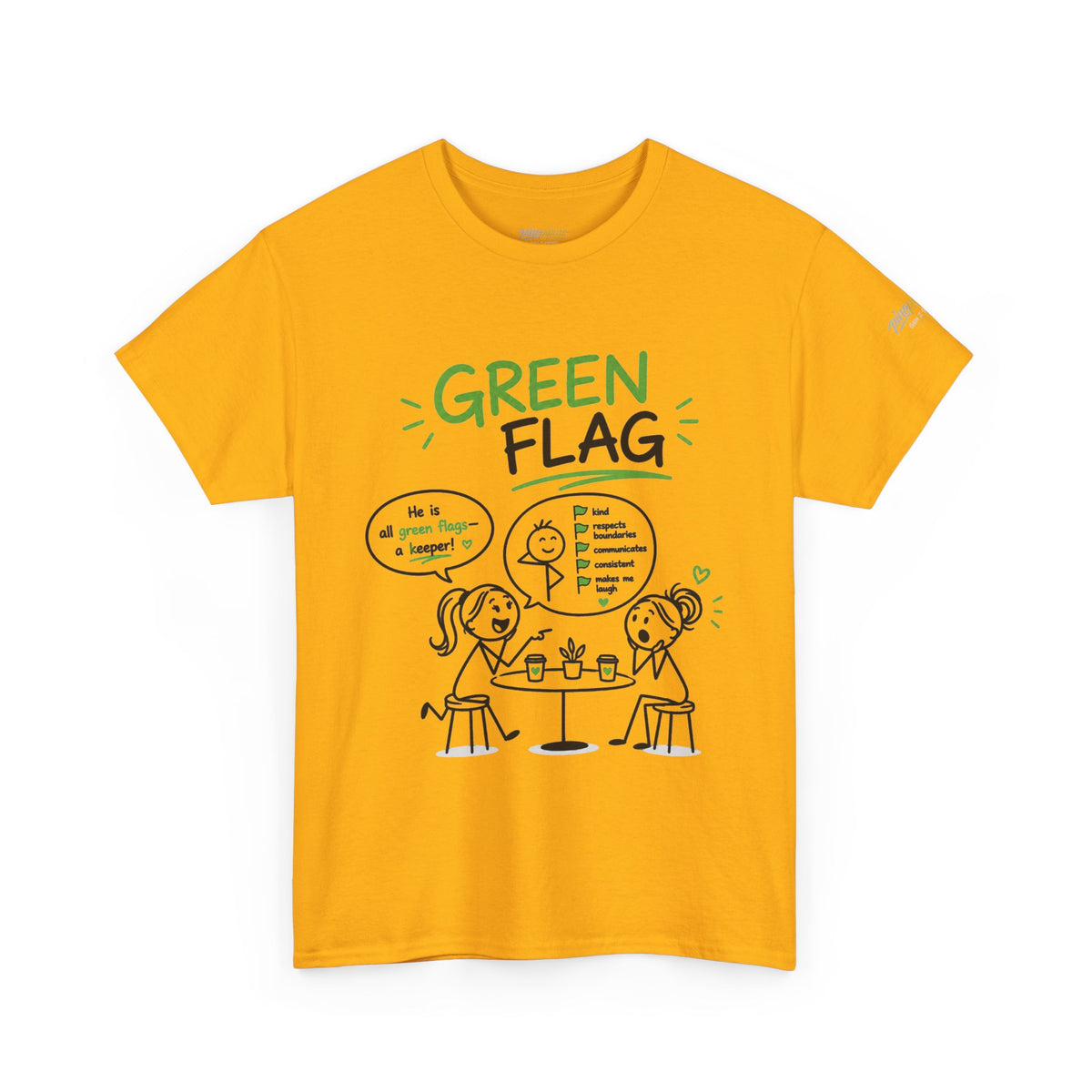"Green Flag" Conversation T‑Shirt — Funny Dating Talk Tee