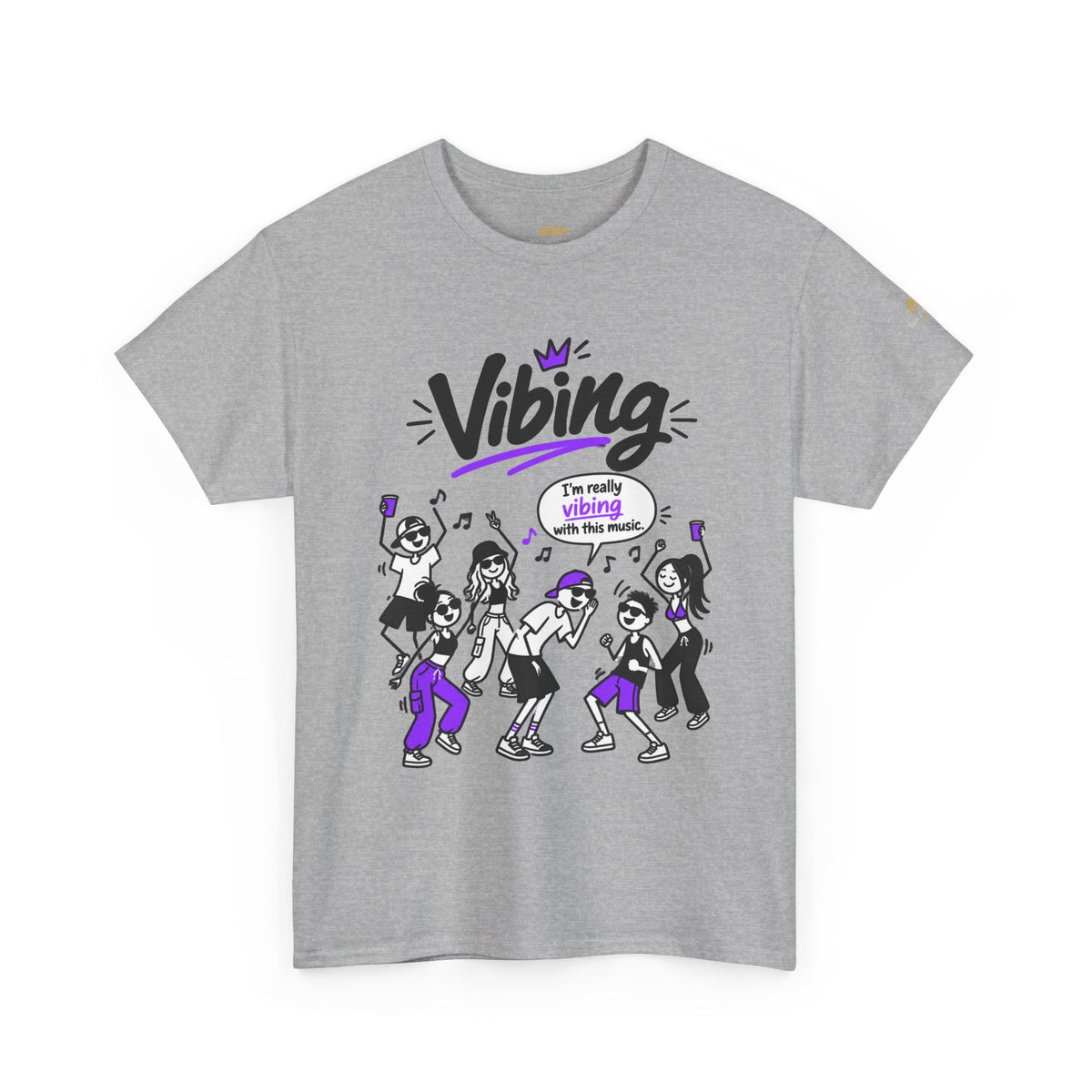 Vibing Dance Party Tee — "I'm Really Vibing" Graphic T-Shirt