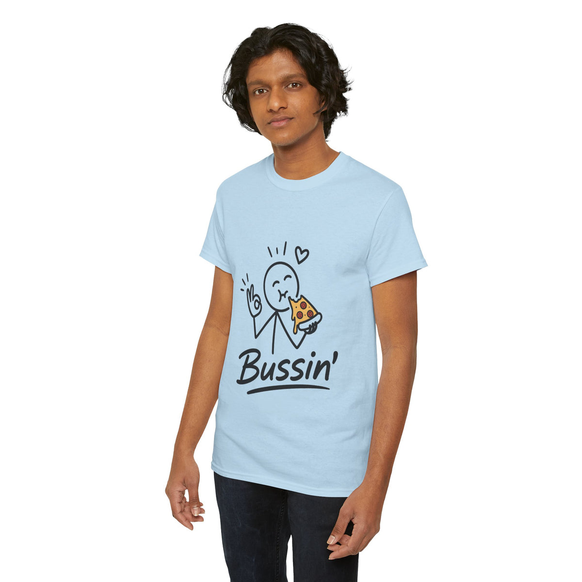 Pizza"'Bussin'" Tee — Funny Pizza Lover T‑Shirt