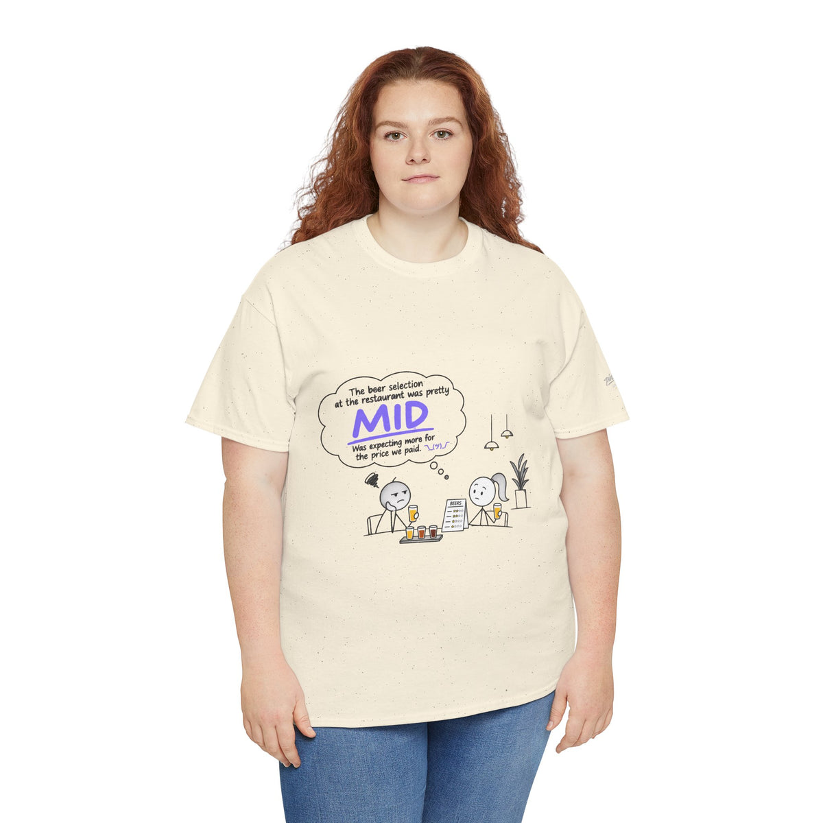 "Mid" GenZ Slang Humor T‑Shirt