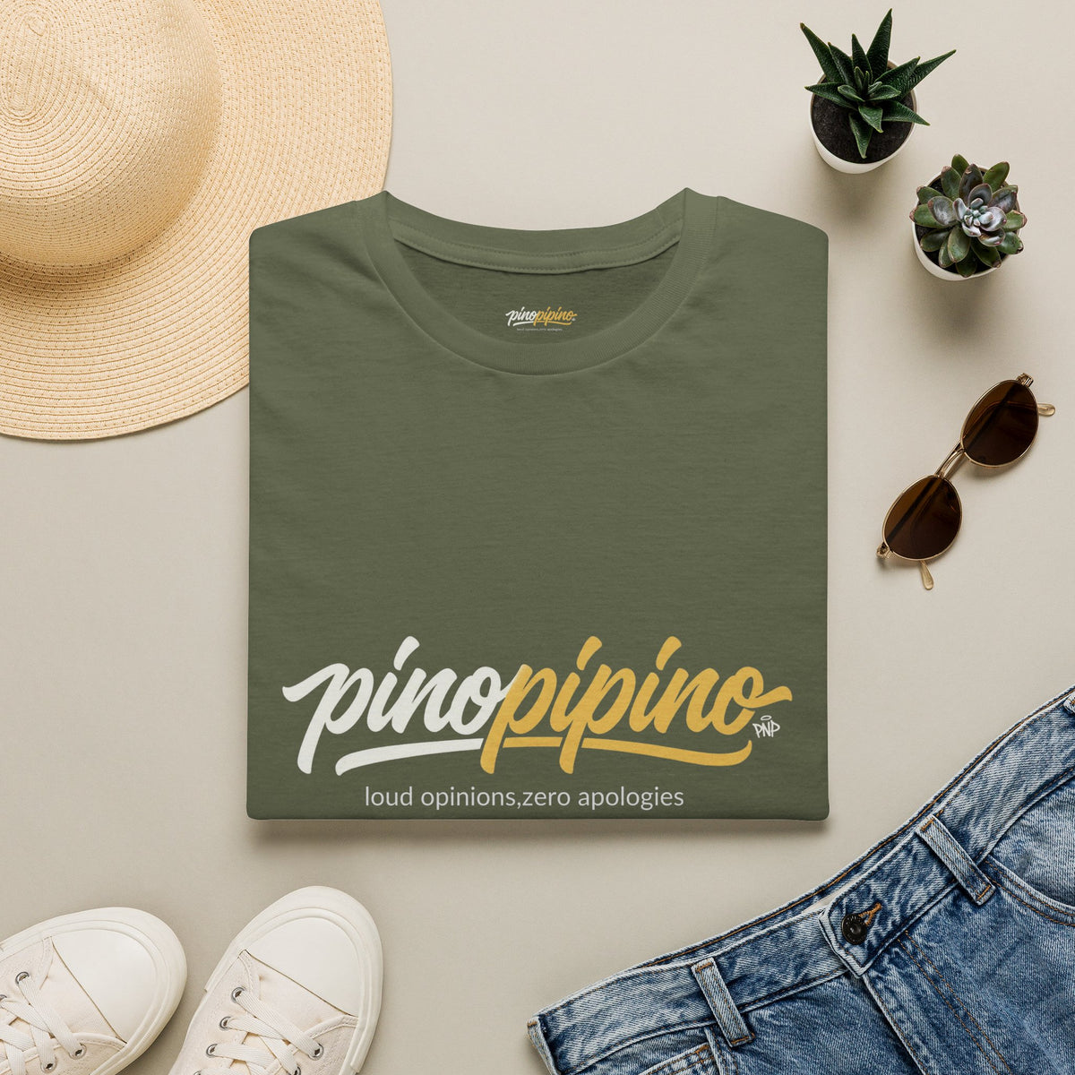 Pinopipino Logo T-Shirt — Retro Script