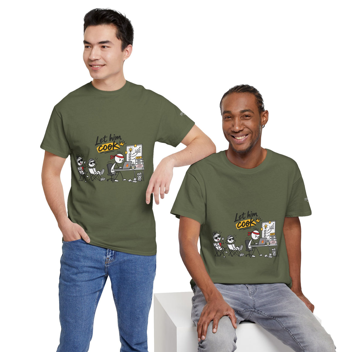 "Let Him Cook" Cartoon Graphic Tee