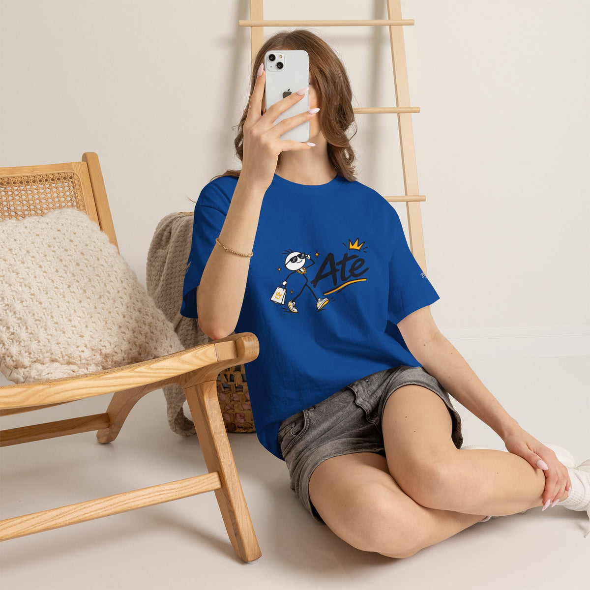 "Ate" Stickman Gen Z Slang Tee
